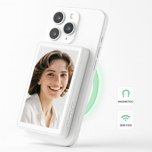 Tela de Monitor de Selfie Branco 08