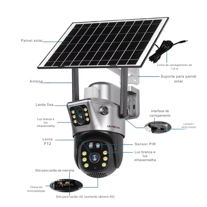LS VISION-Câmera solar4G