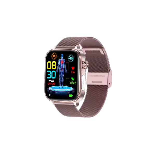 Smartwatch Xiaomi Huawei Cinto de Malha Rosa