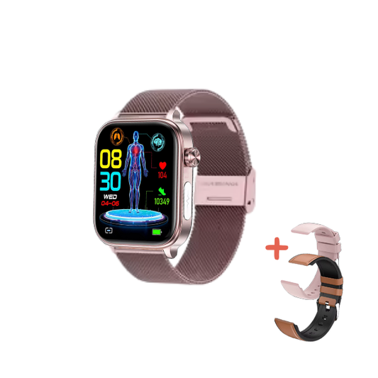 Smartwatch Xiaomi Huawei Cinto de Malha Rosa