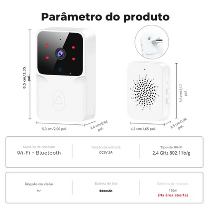 Xiaomi Campainha com Câmera Branca 02